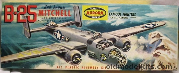 Aurora 1/46 North American B-25 Mitchell Medium Bomber, 373-259 plastic model kit